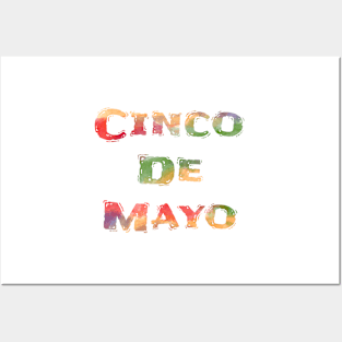 Happy Cinco De Mayo Colorful Décor Posters and Art